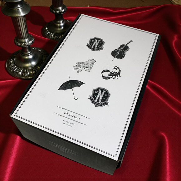 NEW Pottery Barn x Wednesday Addams Lot of 6 Ornaments Christmas Halloween Decor - Picture 11 of 13